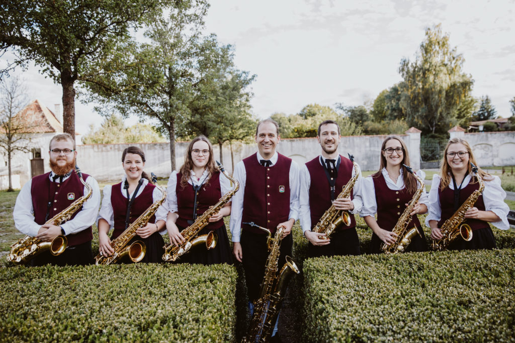 Die Mitglieder des Saxophon-Registers